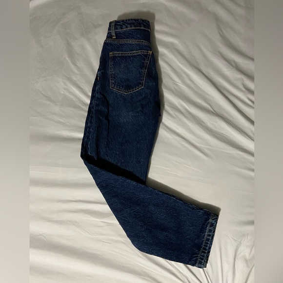 Zara mom jeans, dark blue. - Picture 3 of 4